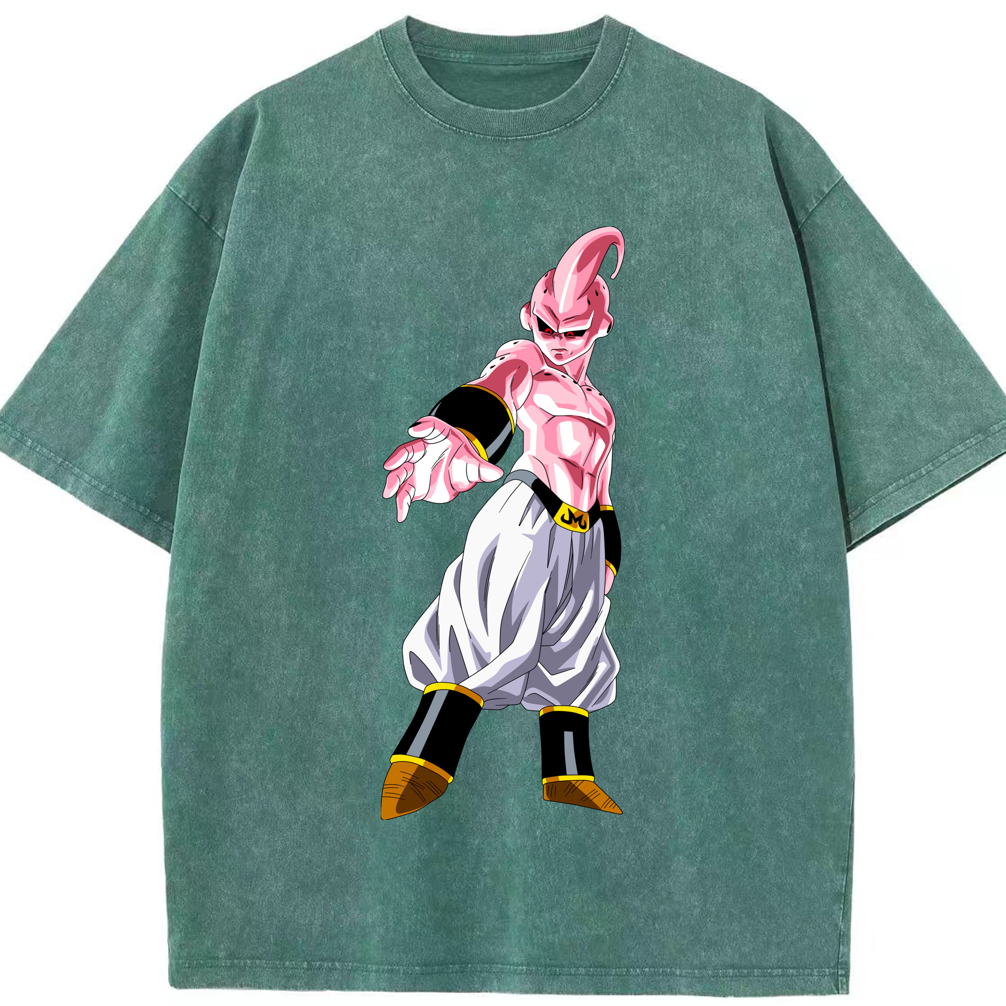 （画像用） ドラゴンボール 魔人ブウ DRAGON BALL Majin Buu 綿100% ヴィンテージ風 半袖Tシャツ（フロントプリント）